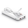 Vention Powerbank FHOW0 10000mAh 22.5W Blanca con Cables USB-C y Lightning
